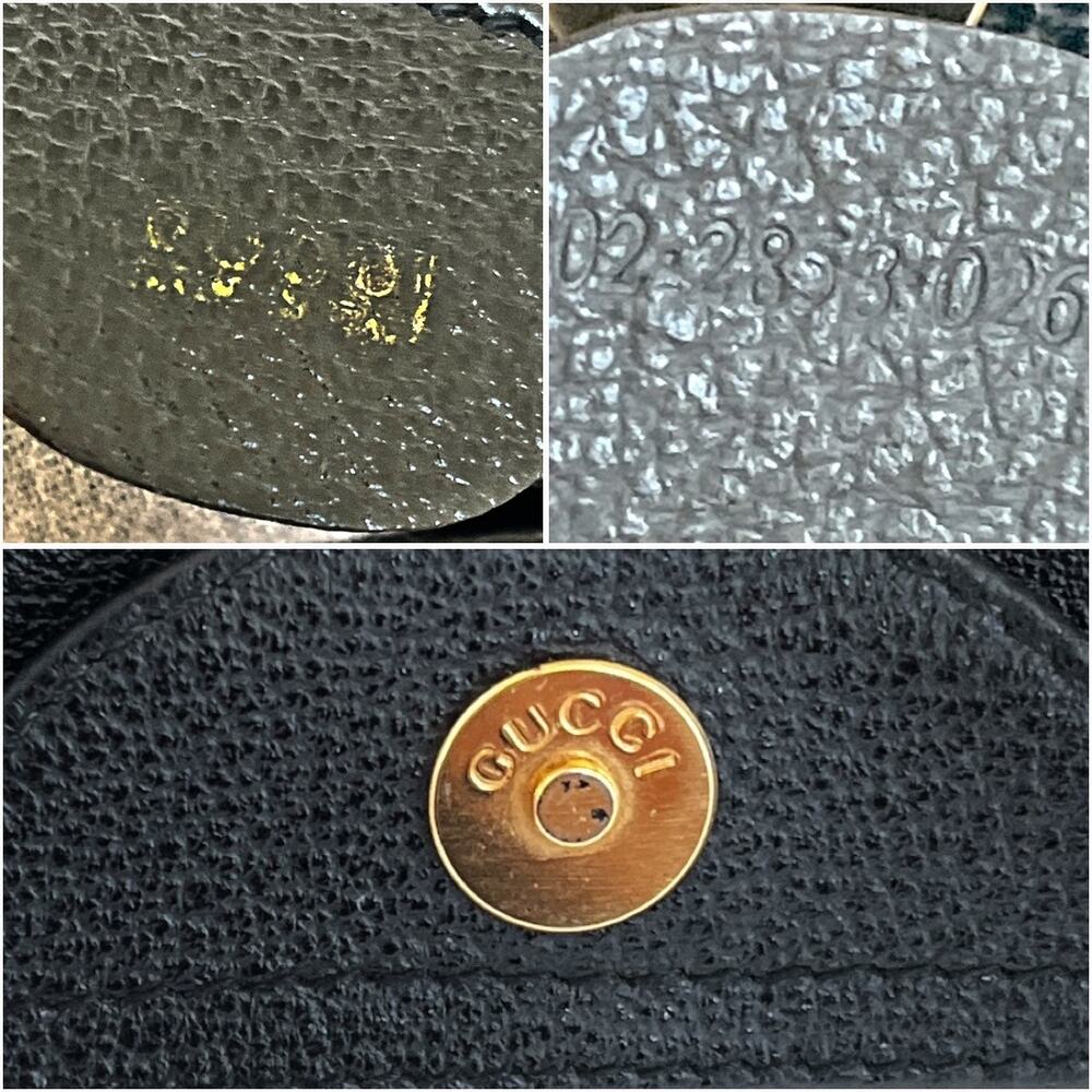 GUCCI Bamboo Diana Vintage Tote Bag Black Suede Leather Top Handles 1990s - Picture 6 of 17